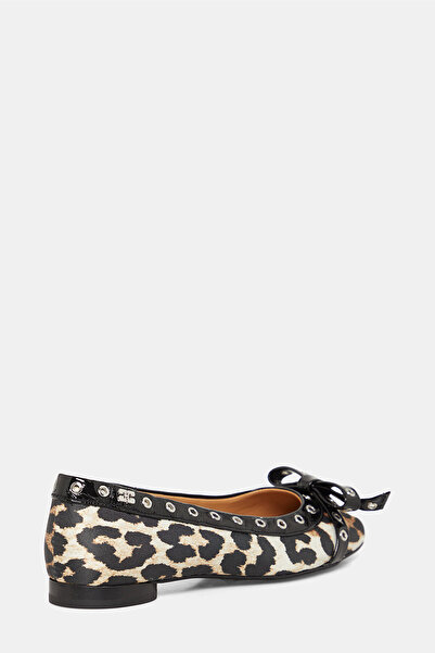 GANNI Kahve Leopar Babet