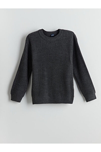 LC Waikiki Rmz Gi̇yi̇m Farkiyla Zero Roba Collar Boys' Knitwear Sweater