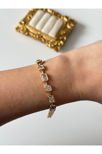 Charmist Steel Rectangular Baguette Bracelet