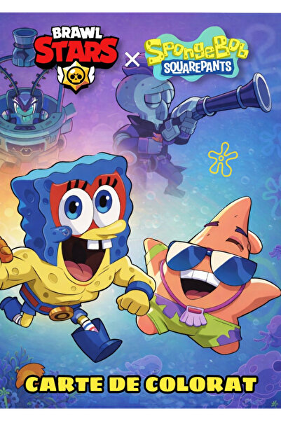 Nikelodeon Coloring book - Brawl Stars and SpongeBob SquarePants, A4