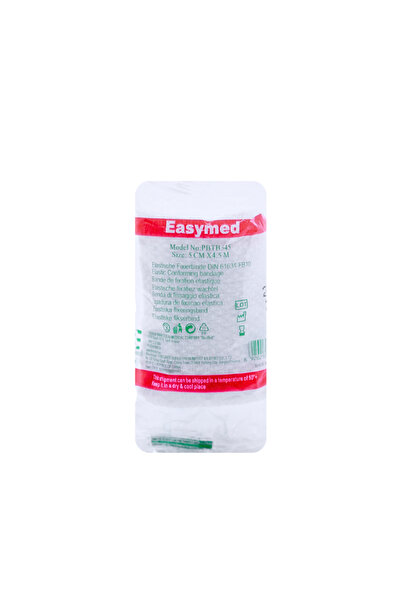 EASYMED ELASTIC BANDAGE WHITE 5CM×4.5M