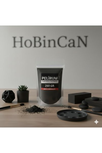 Pelirum Siyah Toz Pigment 250 gr - Alçı, Beton, Taş Tozu Ve Hobi Harç Renklendirici - Deneme paketi