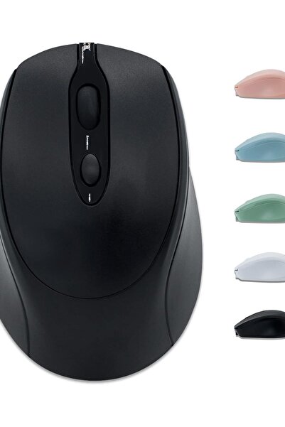 VU-TEK Mouse wireless 127, Bluetooth + WIFI, reîncărcabil, mod dual - Negru