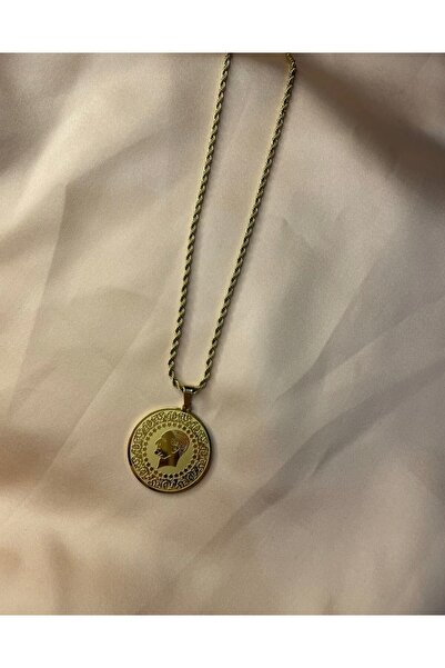 Çelik Ata lira Kolye