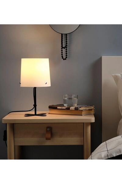 IKEA QUİCK Ayaklı Masa Lambası Yükseklik 31 Cm Lamba Beyaz Başucu Gece Lambas...