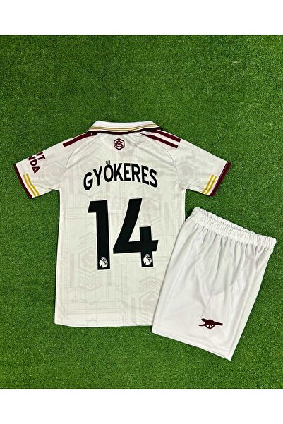 FRAGOLA Arsenal 2025/26 Yeni Sezon Viktor Gyökeres Deplasman Çocuk Forması (B...
