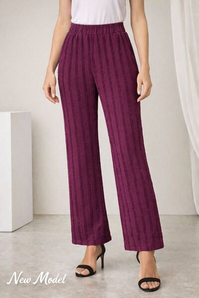 VELORA FEMME DOKULU(FIRFIRLI) PAMUK GÜNDELİK ŞIK PANTOLON