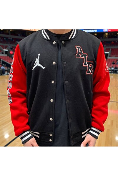 FG KONNİCHİWA Bomber College Coat with Elastic Waist I College Jacket with As...