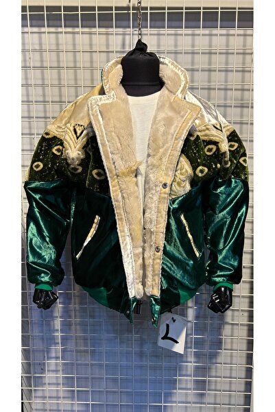 AZTEK VİNTAGE OVERSİZE KÜRKLÜ MONT