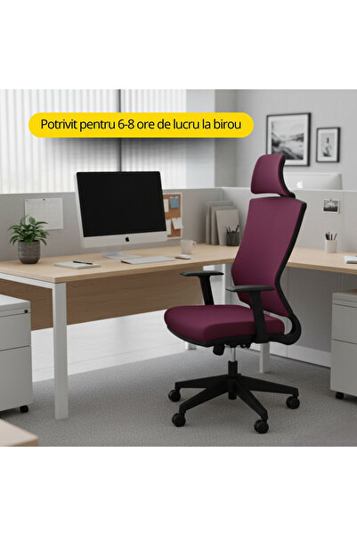 KRONSIT Scaun birou ergonomic Genova, spatar mesh, reglare spatar, 4 pozitii,...