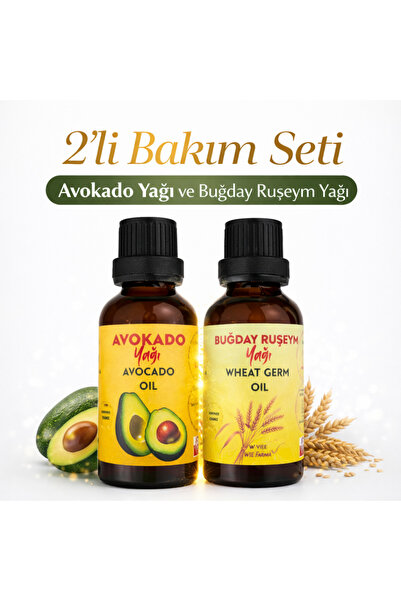 Wie Farma İkili Bakım Seti | Avokado Yağı & Buğday Ruşeym Yağı | Besleyici Ba...