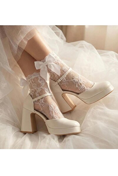 MAJESTE Abiye kadın TAPUKLU AYAKKABI