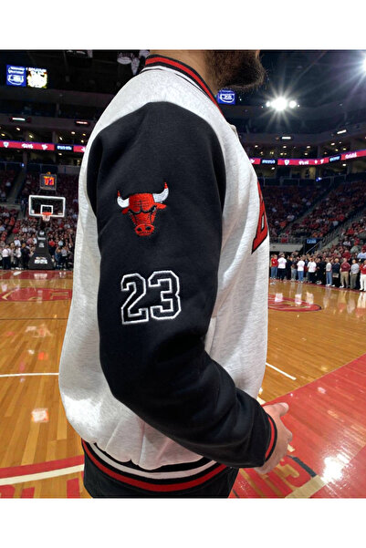 FG KONNİCHİWA Bomber College Coat with Elastic Waist I College Jacket with As...