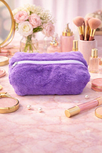 YİFOREVERS KOZMETİK Plush Makeup Bag 1 Piece