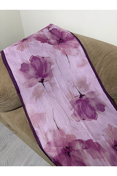 Dielle Fuşya Pembe Gelincik Bambu Kraş Şal