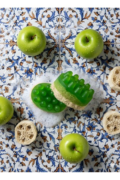 Günebakan Apple Fiber Massage & Cellulite Soap