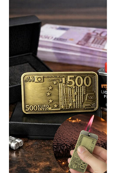 HEPBİMODA 500 Euro Tasarımlı Pürmüz Çakmak Metal