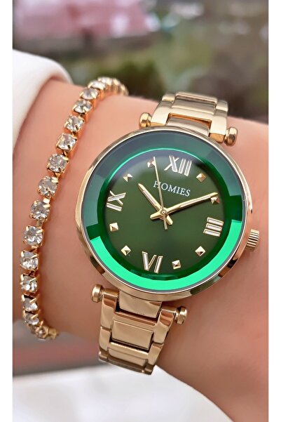 Homies Brand Original Gold Color 2 Years Warranty Cutting Glass Women's Wrist...