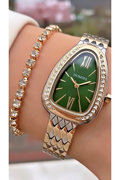 Homies Brand Original Gold Color 2 Years Warranty Cutting Glass Women's Wrist...