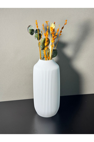 Mat Accessories Modern Estetik Bullet Vazo 3D 18CM Yükseklik