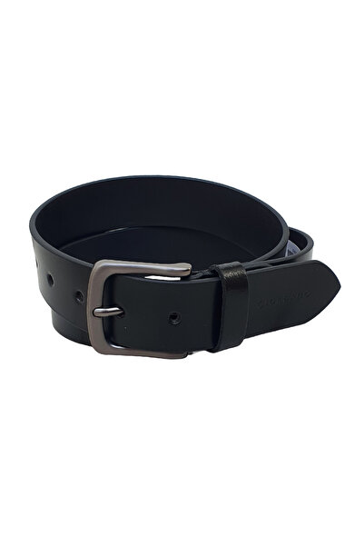 Giordano Men’s Classic Leather Belt with Metal Buckle