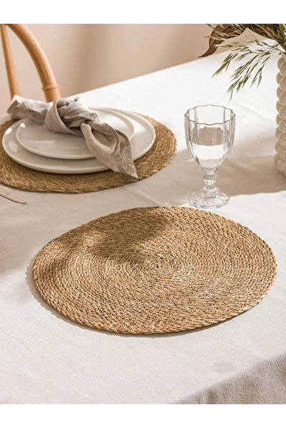 LC Waikiki LCW HOME Kahverengi Hasır Supla 2'li 35 Cm