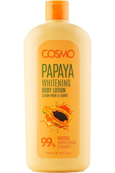 Cosmo Papaya Fruit Enzyme Extract Vitamin Rich Daily Body Lotion (750ml)