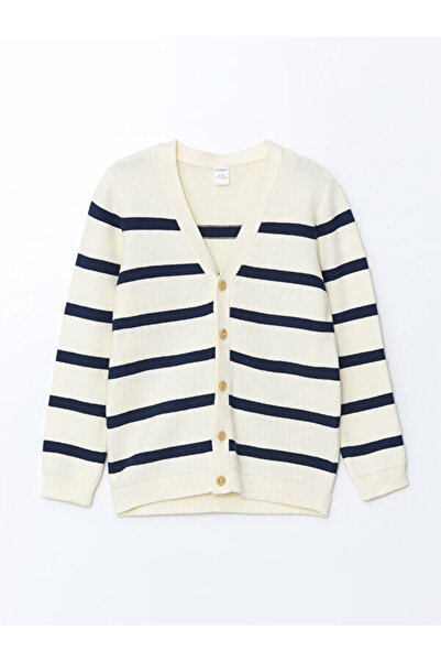 LC Waikiki I V Dikim Striped Boy's Knitwear Cardigan from Freezen Store