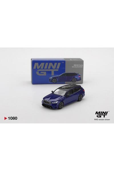 mini gt 1080 BMW M5 Touring Marina Bay Mavi Metalik 1/64 Model Araba