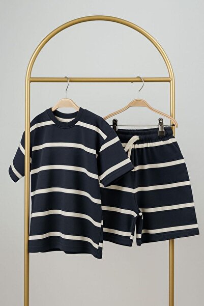 babymoon kids Prugasti set od 2 dela: majica kratkih rukava i šortsevi (premi...