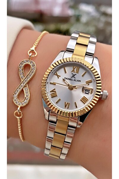 Daniel Klein Brand Original Yellow Silver Color 2 Year Warranty Women's Wrist...