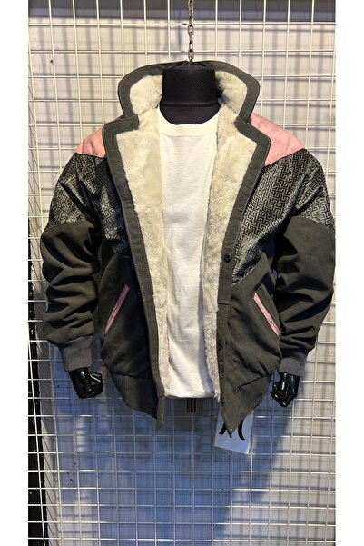 AZTEK VİNTAGE OVERSİZE KÜRKLÜ MONT