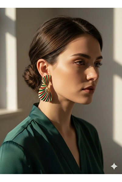 Dorvina Brass Gold Detailed Green Claret Red Color Zr Brand Model Butterfly W...