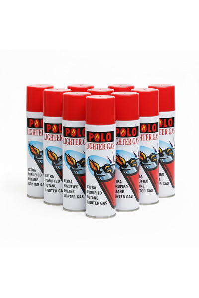 Polo Çakmak Gazı 270 ml – Extra Purified Butan – Uzun Ömürlü ve Güçlü Dolum