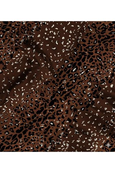 podyum baskı Leopard Patterned Dabil Fabric for Dresses, Shalwar Suits, Skirt...