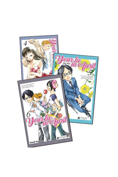 Akıl Çelen Kitaplar Your Lie İn April Nisan Yalanı 4-6. Ciltler 3 lü Manga Seti