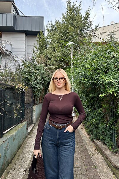 lizge giyim Kayik Collar Long Sleeve Blazer