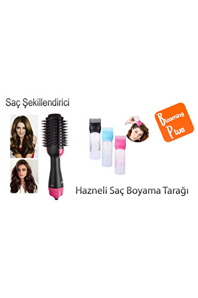 Blooming Plus Hair Styler Electric Air Blow Hair Straightener Blow Dryer Comb...