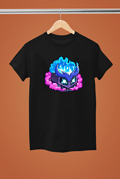 MAGORS Blox Fruits Printed Cycling Collar Cotton Short Sleeve Children's Tshirt