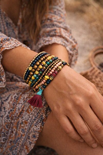 cleopatra takı aksesuar Tierra Aura Bohem Multi-Row Women's Bracelet