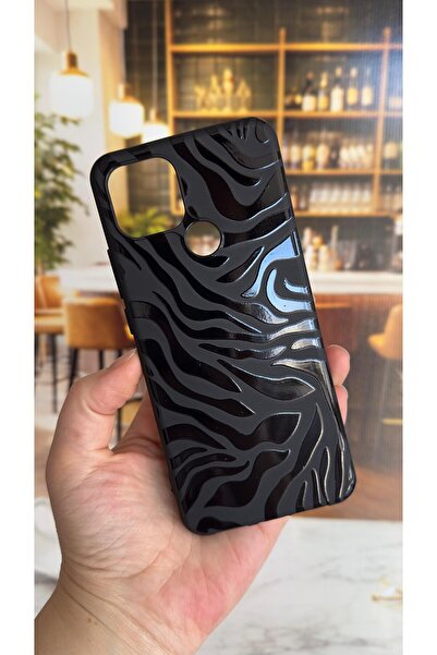 Vip Case Oppo A15 Uyumlu Zebra Desenli Silikon Darbe Emici Klasik Korumalı Ru...