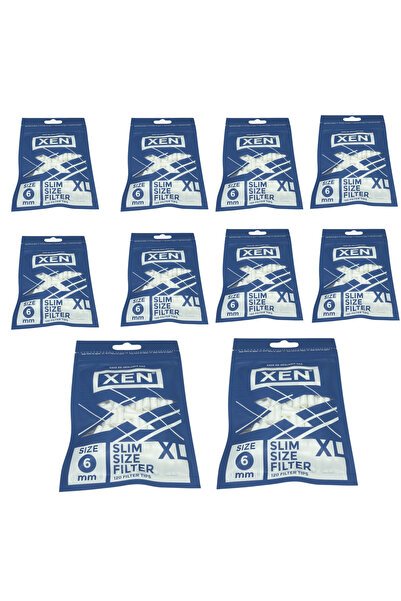 GoldEagle 10 قطع من فلتر XEN 6mm Slim Size XL (10x120)