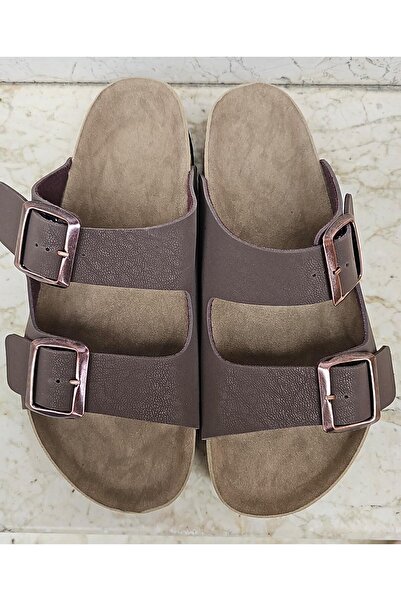 Didaly Unisex Orthopedic Sole Slippers with Double Straps and Stainless Buckl...