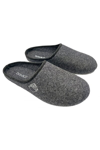 Bosaco Men's felt slippers with non-slip felt sole. Silent, lightweight, comf...