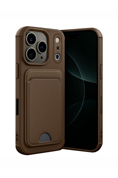 Massemr iPhone 17 Pro Max Silicone Case with Business Card Holder Shock Absor...