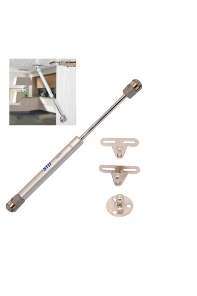 Std Dolap Amortisörü, Dolap Kapak Pistonu Mutfak Dolabı Kapağı 100N 27cm 1 Adet