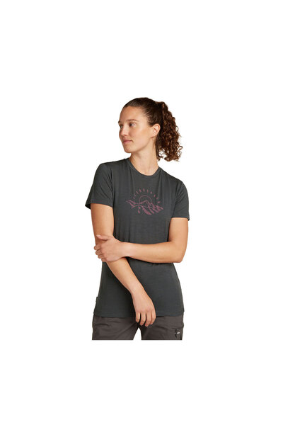 Icebreaker Tricou Femei Merino 150 Tech Lite SS Tee Sunrise Sumit Obsidian