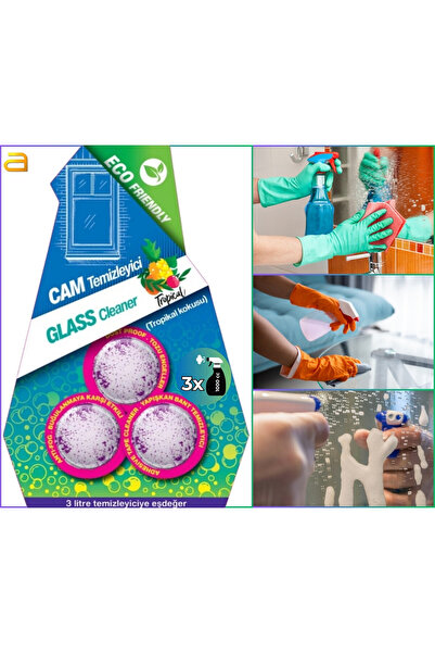 almital mobilya aksesuarları furniture accessories Hermit 3 Lt. Cam Temizleyi...