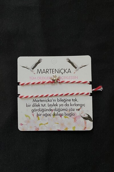 KOBA 1 Adet Kartlı Marteniçka Kuş Figürlü Ve Figürsüz Bileklik Seti