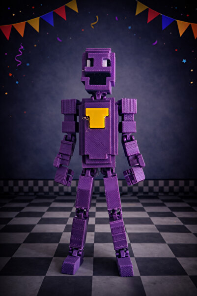 Rüzgar Tasarım Fnaf Five Nights at Freddy's William Afton Fnaf Eklemli Oyunca...